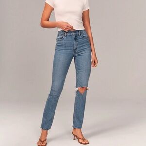 Abercrombie & Fitch The 90’s Straight Ultra High Rise Sz 26 / 2